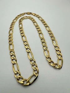 9ct Large Figaro Chain - Picture 1 of 5
