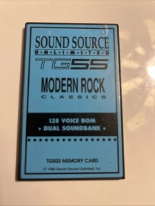 Modern Rock Classics Sound Source - Dual Rom 128 Patches - Yamaha Tg55 Card Sy55 - Picture 1 of 4