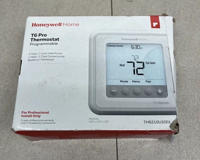 Honeywell T6 Pro Series Z-Wave Programmable Thermostat - White (TH6320ZW2003) - Image 1 of 4
