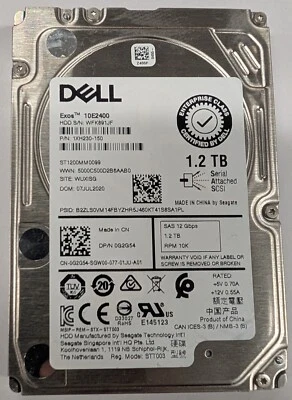 Dell PowerEdge 1.2TB, Internal, 10000 RPM, 2.5" (ST1200MM0099) Hard Drive - Image 1 of 2