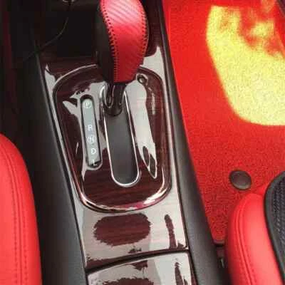 For Nissan TIIDA 2011-2015 ABS Wood Grain Interior Gear Door Trims Stickers - image 1 of 4