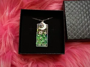 Mystical Tarot “The Star” Mermaid Glitter Necklace Blessed Wicca Witch Reddit - Picture 1 of 4