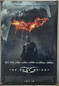 THE DARK KNIGHT DS ROLLED POSTER FILM ORIGINALE UN FOGLIO CHRISTOPHER NOLAN 2008 - Foto 1 di 1