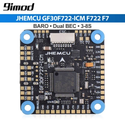 9IMOD JHEMCU GF30F722-ICM F722 F7 Flugregler HD Baro OSD für RC FPV Drohne - Bild 1 von 4