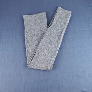 Colsie Womens Leggings Sz L Heather Gray Ribbed Stretch Comfort - Picture 1 of 5