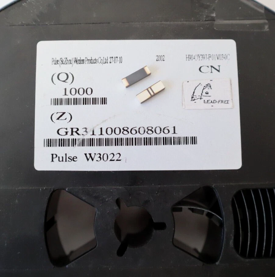 20 x PULSE DECT Keramik Chip Antenne/ W3022 - 1,93GHz - SMD - NEU - Bild 1 von 1