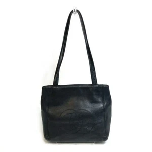 CHANEL CC Shoulder Bag Tote Bag Lambskin Leather Black/GoldHardware - Picture 1 of 12