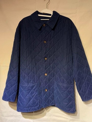 HERMÈS HERMES giacca trapuntata cappotto uomo taglia 50 blu originale
