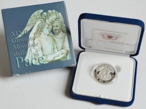 Vatican 5 euro 2014 silver proof XLVII world day of peace - Picture 1 of 1