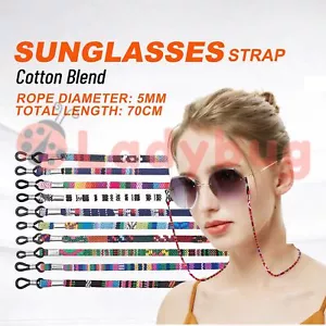 5 Pcs Colorful Sunglasses Strap Eyeglass Chain Reading Glasses Holder Neck Cord - Picture 1 of 9