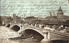 11774938 London Blackfriars Bridge and St Paul's Cathedral Thames London