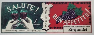 LABEL Salute Brand Grapes Dominic Gandolfo Fresno California - Picture 1 of 1