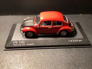 VW Beetle 1303 World Cup 1974 Rare Limited Minichamps in 1/43 - Picture 1 of 6