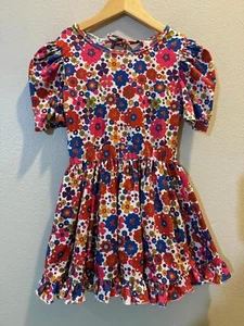 Colorful Floral Print Dress by Childhood by Little Stocking Co. 7/8 - Picture 1 of 4