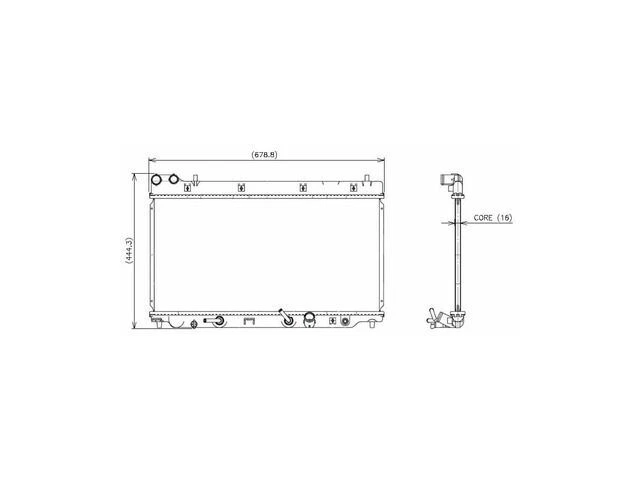 Radiador Denso para Honda Fit 2007-2008 76QMRV Foto 1 de 1