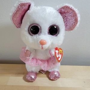 NEW 2021 TY Beanie Boos NINA the Mouse Stuffed Animal Toy Plush (6 Inches) MWMTs - Picture 1 of 1