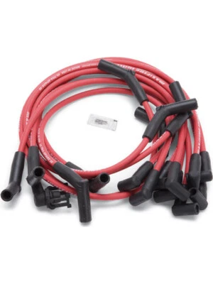 Edelbrock Spark Plug Wire Set Max-Fire Spiral Core 8.5 mm Red 45 Degree (22714) - Image 1 of 4