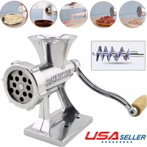 Heavy Duty Meat Grinder Mincer Stuffer Manual Sausage Filler Sauce Maker Machine - Picture 1 of 12
