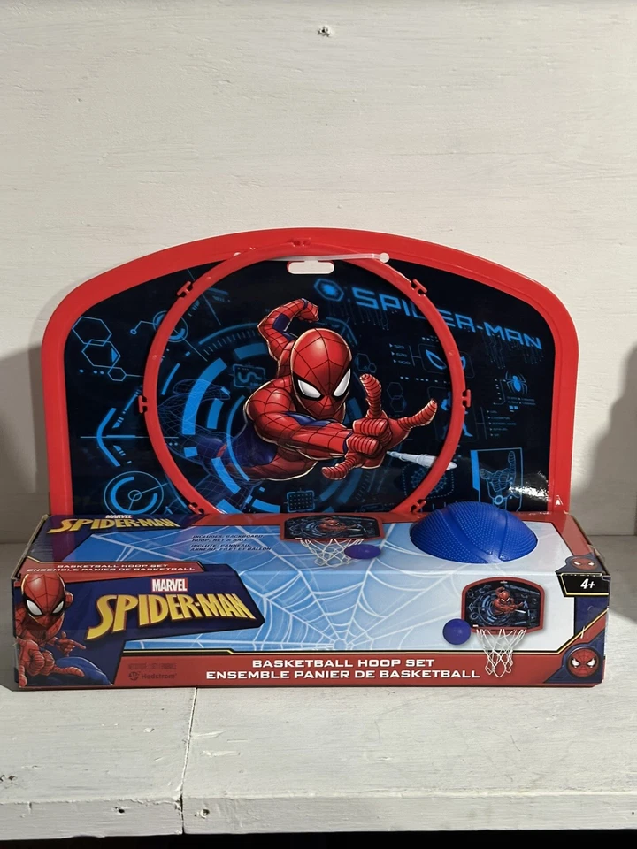 Juego de aro de plástico de baloncesto Marvel Spiderman & Avengers de Hedstrom nuevo 🇺🇸  Foto 1 de 1