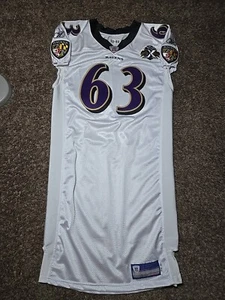 2002 2005 Droege Baltimore Ravens #63 Team Game Issued Reebok Authentic Trikot - Bild 1 von 12