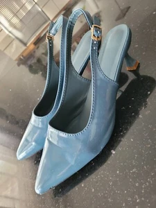 Slingpumps, blau Gr.40 - Bild 1 von 3