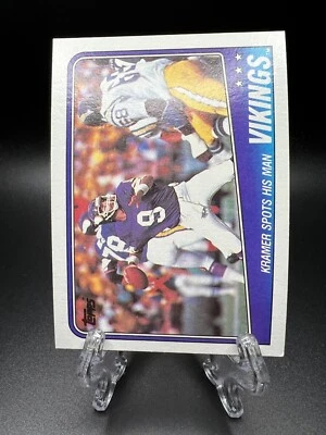 1988 Topps Football - Tommy Kramer #146 Vikings - Image 1 of 2