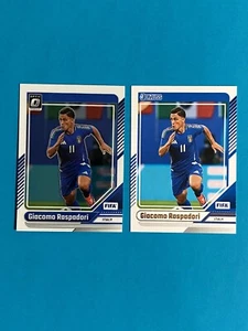 2024-25 Donruss Soccer Card Lot Optic + Base Giacomo Raspadori Italy - Picture 1 of 2