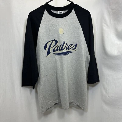 NWT 2005 San Diego Padres 3/4 Sleeve Baseball Tee Mens: M MLB MERCHANDISE - Image 1 of 4