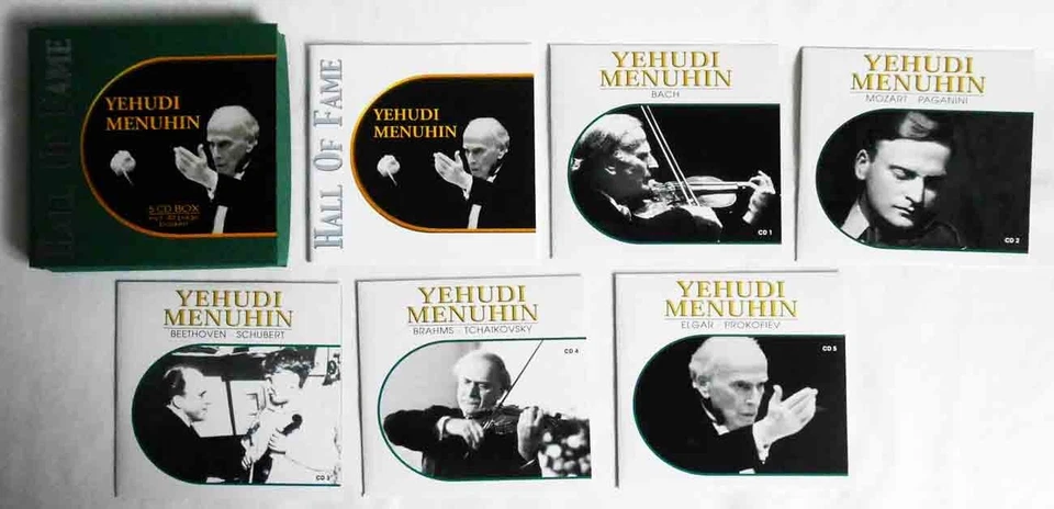 5CD Box Yehudi Menuhin: Hall of Fame incl 40 page booklet (2002) - Bild 1 von 2