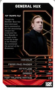 2017 STAR WARS: EPISODE VIII THE LAST JEDI Card GENERAL HUX - Afbeelding 1 van 3