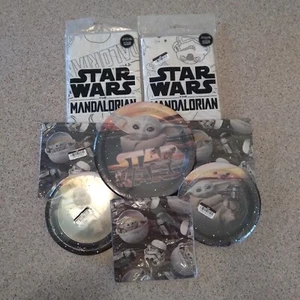 Star Wars Yoda Party Lot 2 Small Plate Packs and 1 Larger Plate Pack, Plus More - Picture 1 of 10