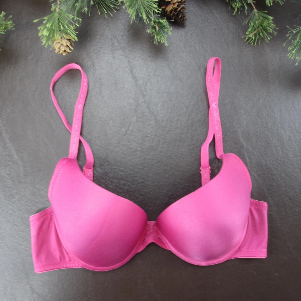 Sujetador Victoria's Secret 32B Rosa Acolchado Con Aros Cierre Ajustable Espalda Foto 1 de 4