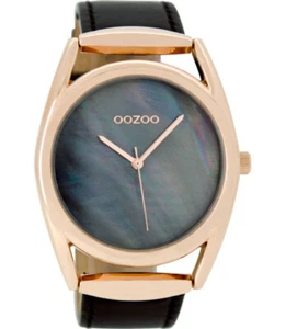 ooZoo Armbanduhr C9169 Damenuhr Lederarmband Perlmuttoptik Ø43mm rose taupe - Bild 1 von 1
