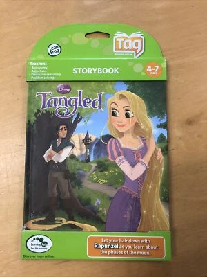 NEW LeapFrog TAG Reader Book Disney Tangled Storybook Let hair down Rapunzel - Image 1 of 2