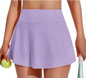 Pantalón corto Fila para mujer golf tenis con volantes trasero giratorio nuevo con etiquetas volante liso talla XL púrpura - Imagen 1 de 2