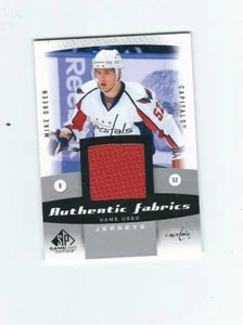  2010-11 SP Game Used Authentic Fabrics #AFMG Mike Green CAPITALS - Picture 1 of 1