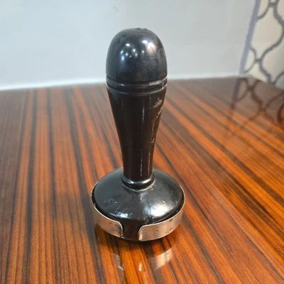 Antique Mushroom Style Black Sock Darner Metal Band Seamstress B1 - Image 1 of 4