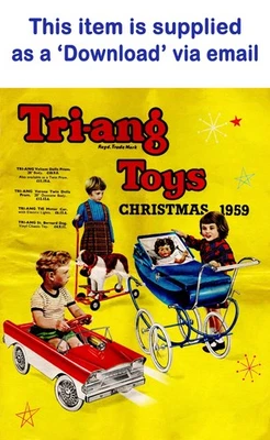 Catálogo de Navidad Triang Toys 1959 muy raro - ¡sin gastos de envío a pagar! Foto 1 de 4