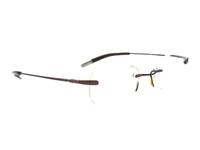 NIKE Flexon 4072 615 Burgundy Rimless Metal Eyeglasses Frames 47-17 140 Japan - Imagem 1 de 4