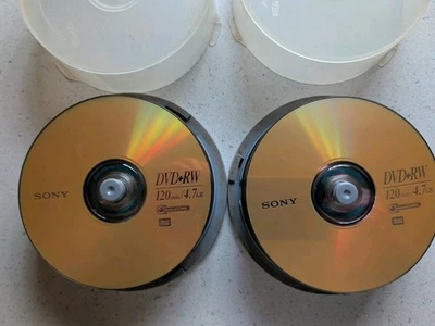 Sony DVD+RW 4.7GB 120Min 2, 25 & 24 Pack  49 Total Disks OPEN BOX     UNUSED - Image 1 of 4