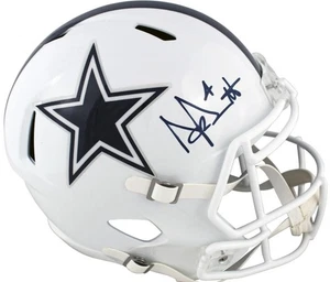Dallas Cowboys Signed DAK PRESCOTT F/S ALT 2022 Replica Speed Helmet Beckett - Picture 1 of 3