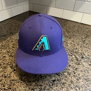 Diamondbacks Hat New Era 59FIFTY Men's 7 3/8 Teal Purple Opening Day - Picture 1 of 10