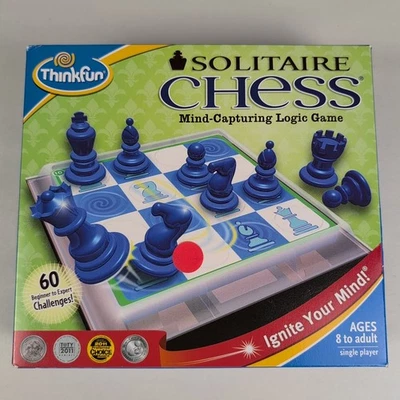 Thinkfun Solitaire Chess Logic Game 60 Challenges New Sealed - Image 1 of 4