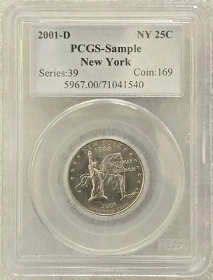 2001-P New York State Quarter PCGS Sample NY 25C Coin #169 - Image 1 of 4