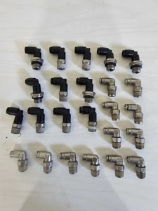 Lot of Twenty Four (24) Pneumatic Elbow Fittings - Picture 1 of 5