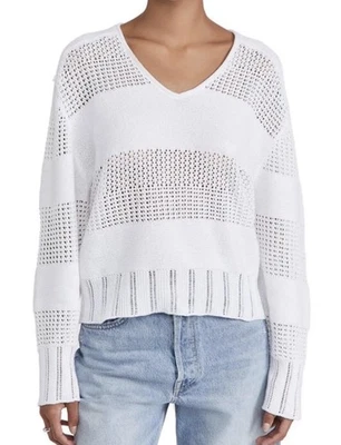 Suéter Rag & Bone Faye Cuello en V Blanco XS Foto 1 de 4