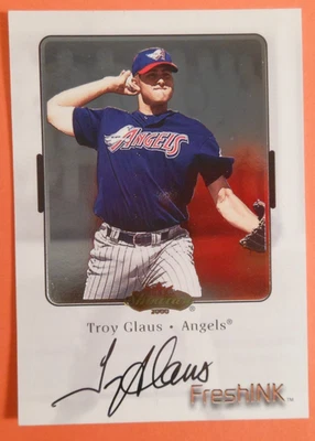 Fleer Showcase 2000 tinta fresca #18 Troy Glaus automático (autógrafo certificado) ángeles Foto 1 de 4