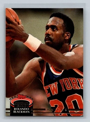 1992-93 Stadium Club #226 Rolando Blackman New York Knicks Basketball Card - Image 1 of 2