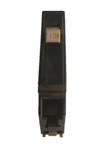 Cutler Hammer/BREAKER/CH115/1 P/15A/240V/CH/W/SLAT METAL FOOT/OLD STY/USE(B1B1 - Picture 1 of 11