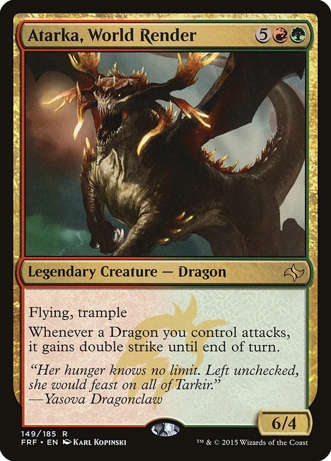 Atarka, World Render 149 LP Normal Fate Reforged MTG EN - Image 1 of 1